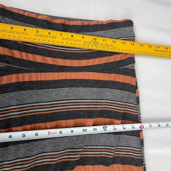 Promesa Striped Multicolor Pull On A-Line Stretch Maxi Skirt Women 28 - Picture 4 of 7
